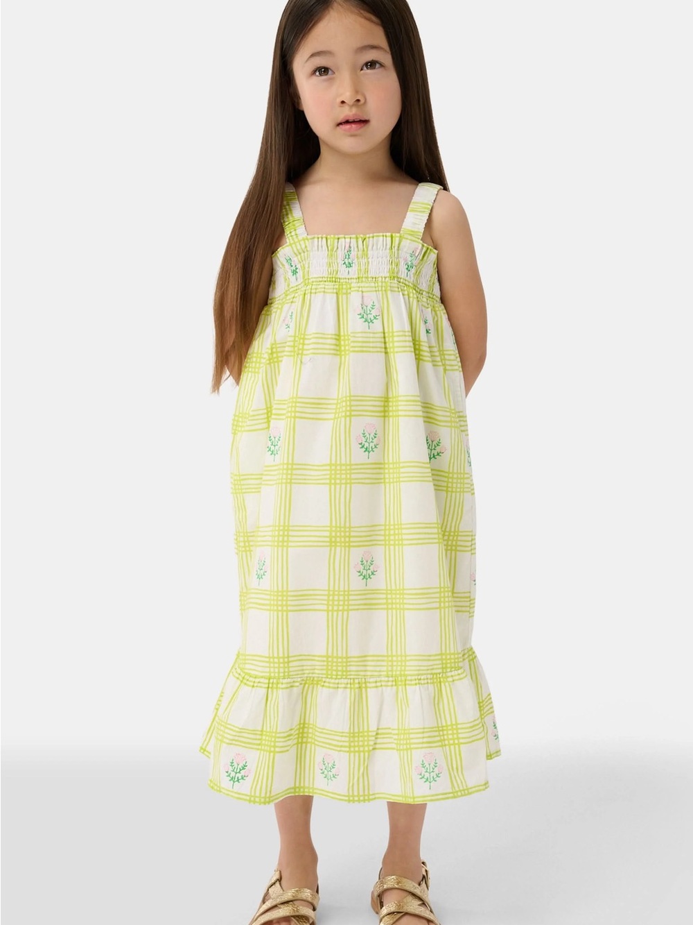 NWT Roller Rabbit Kids Sun Check Blossom Teagan Dress size 6